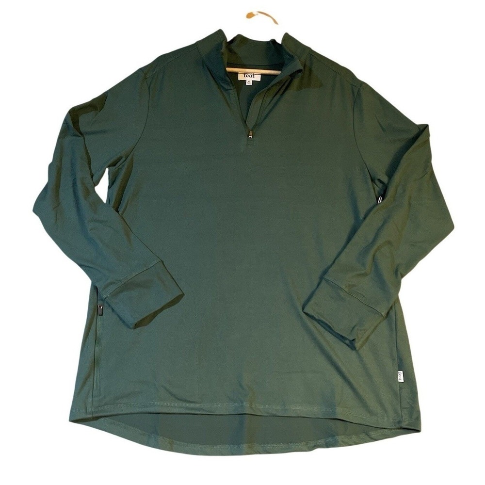 NWT Feat Clothing Unisex Roam Quarter Zip Pullover Performance Stretch Jacket XL